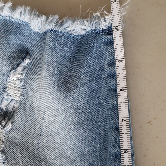 NOBO High Rise Distressed Denim Shorts Size 13 - Picture 6 of 6